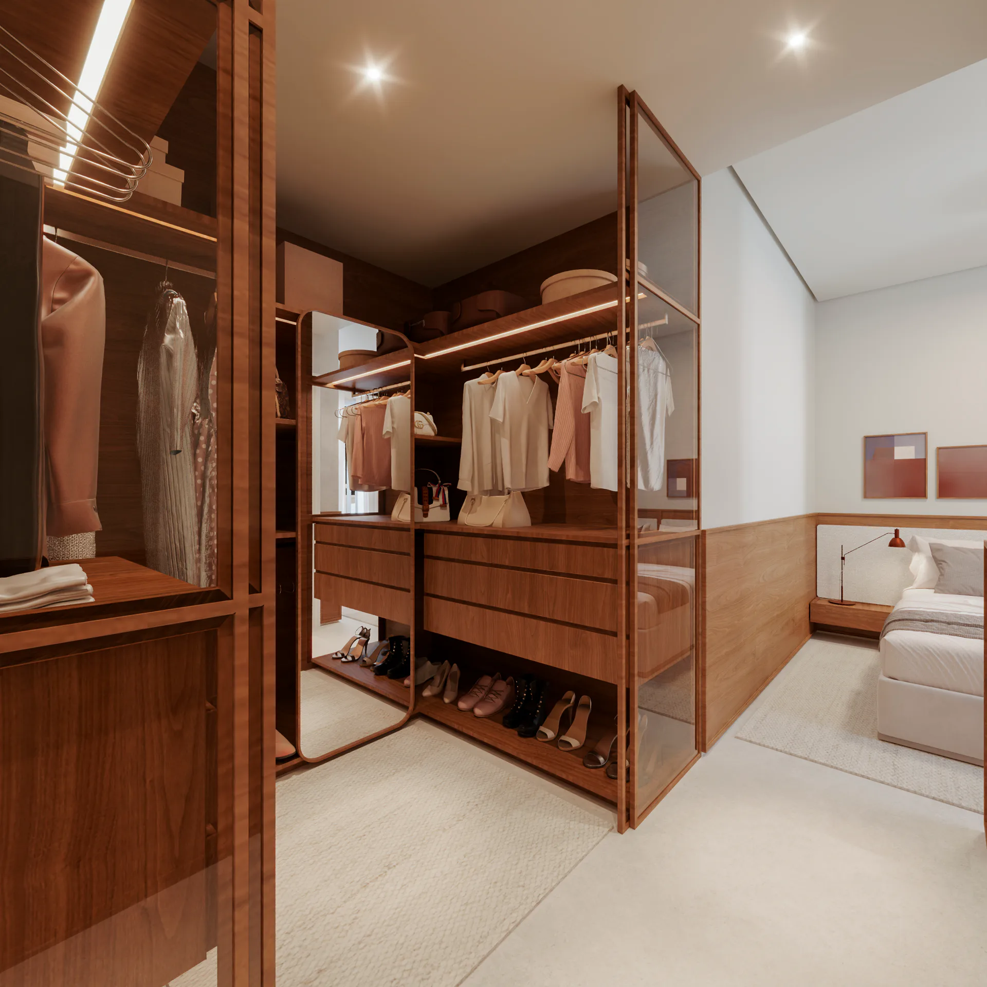 Closet — decorado 65 m²
