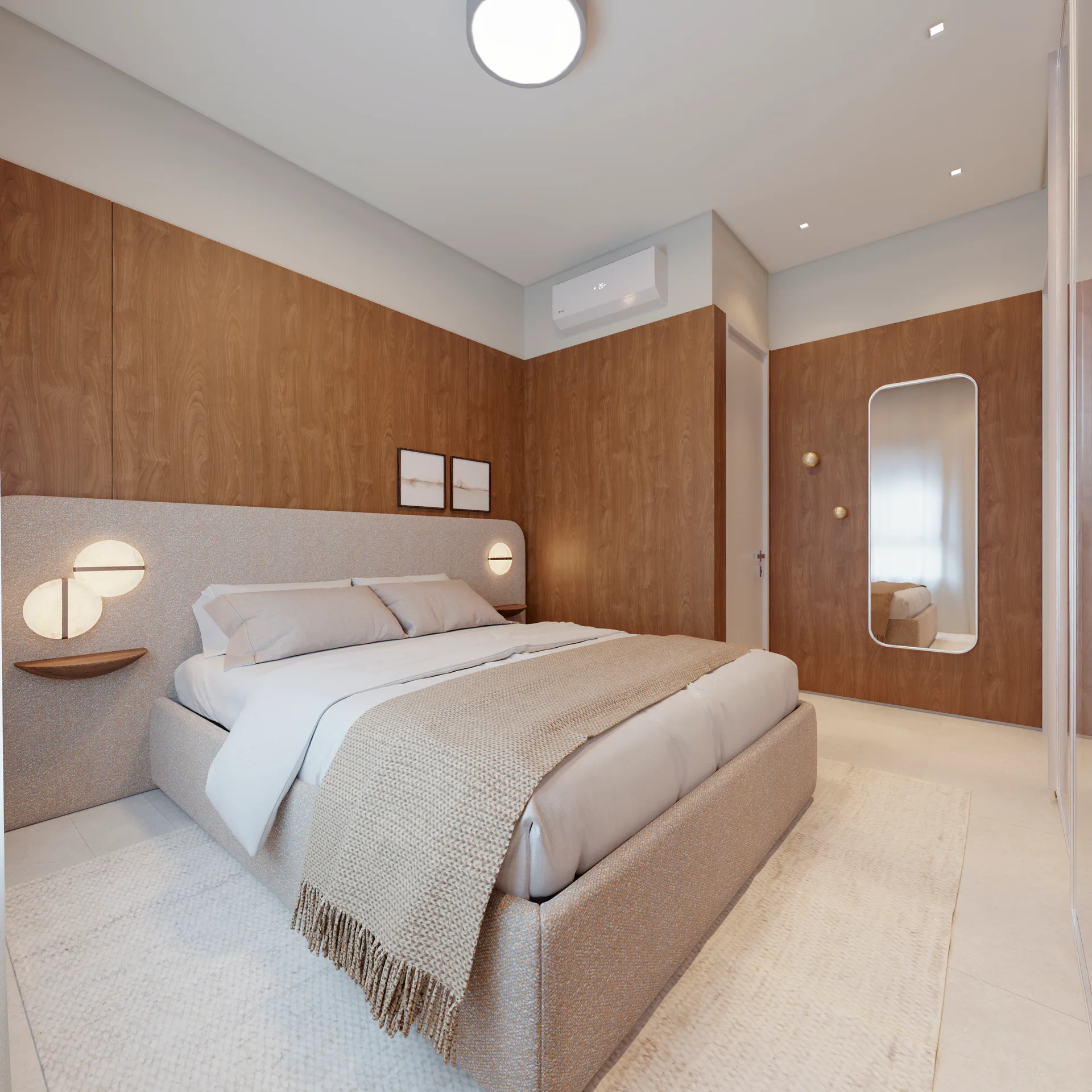 Suíte — decorado 75 m²