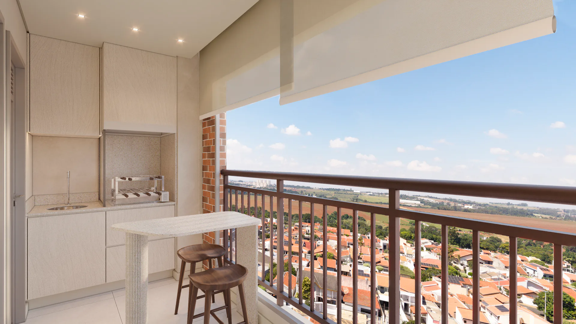 Varanda — decorado 75 m²