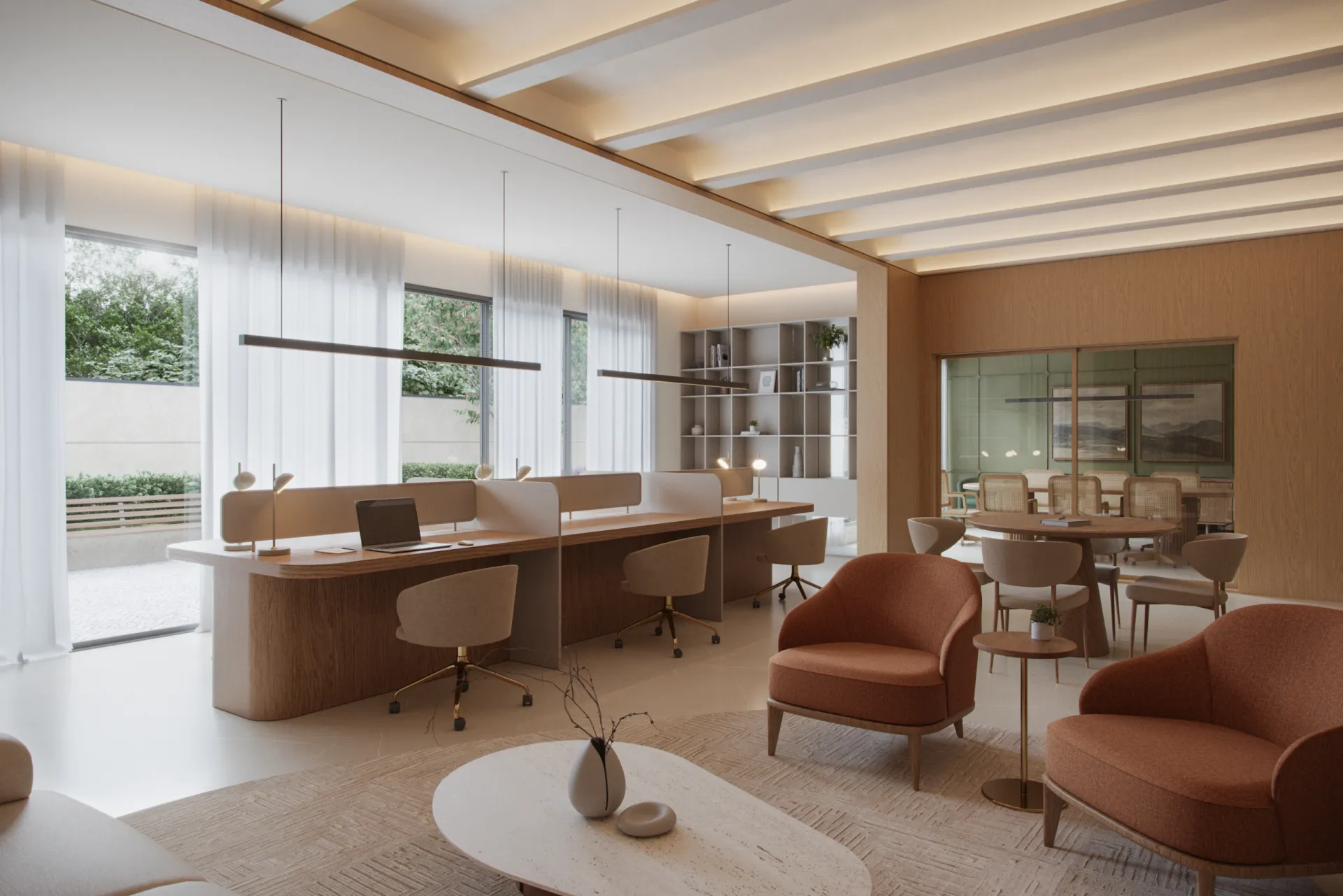 Coworking e sala de reunião — Saint Paul Residence
