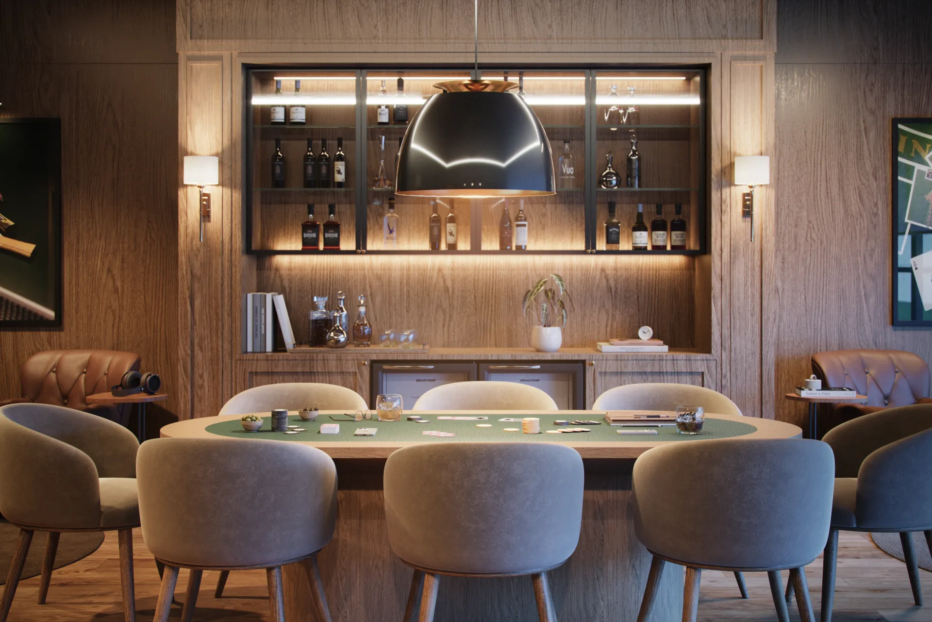 Poker e clube do whisky — Saint Paul Residence